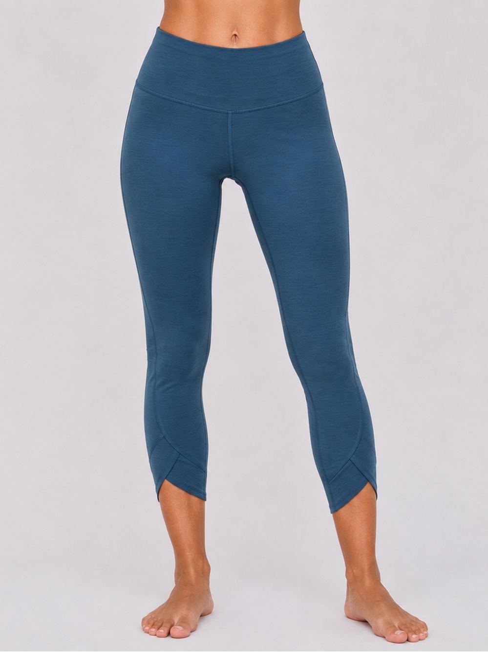 Nike Blue High-Waist Cropped Leggings